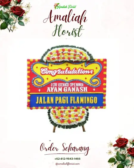 Sewa Papan Bunga Penumangan